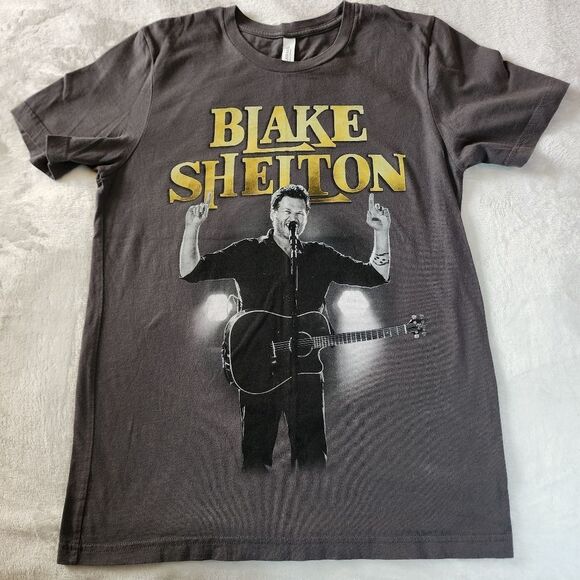 Bella Canvas Gray Tshirt With Blake Shelton Graphic Size Medium - Picture 1 of 5